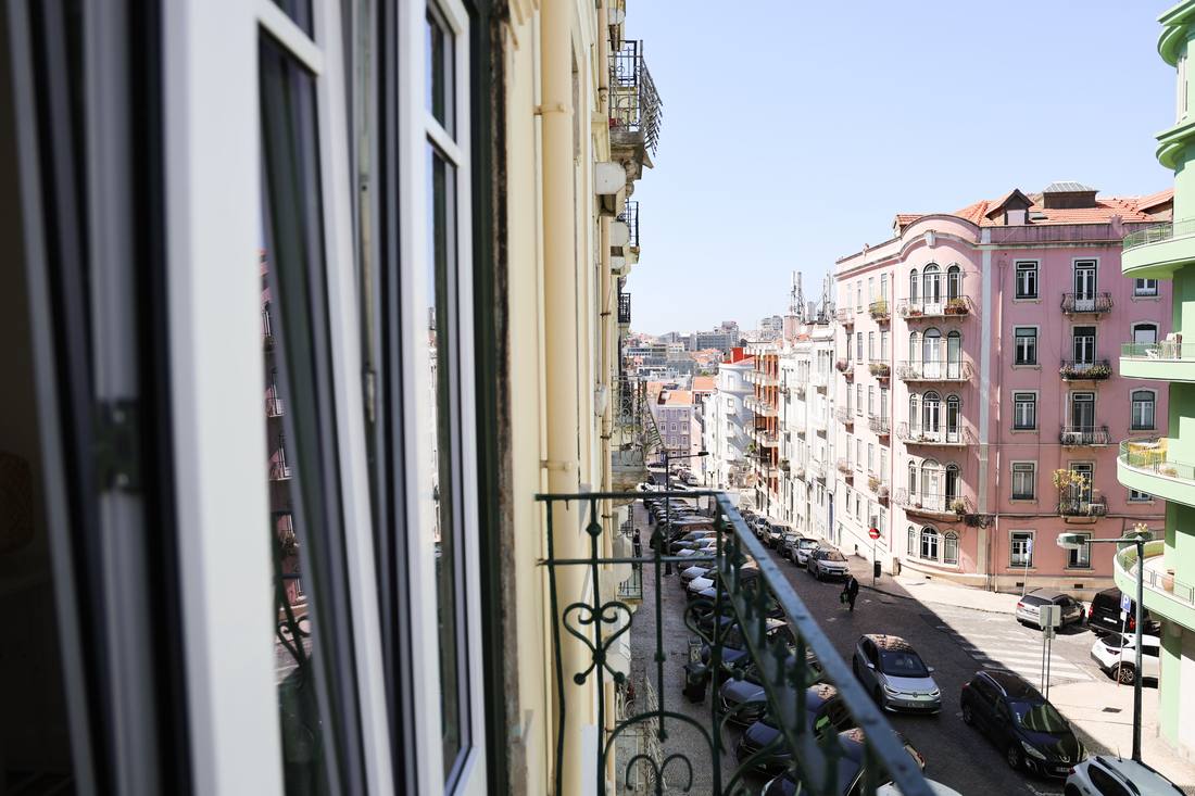 Vista da Rua Bernardim Ribeiro, Picoas, Lisboa